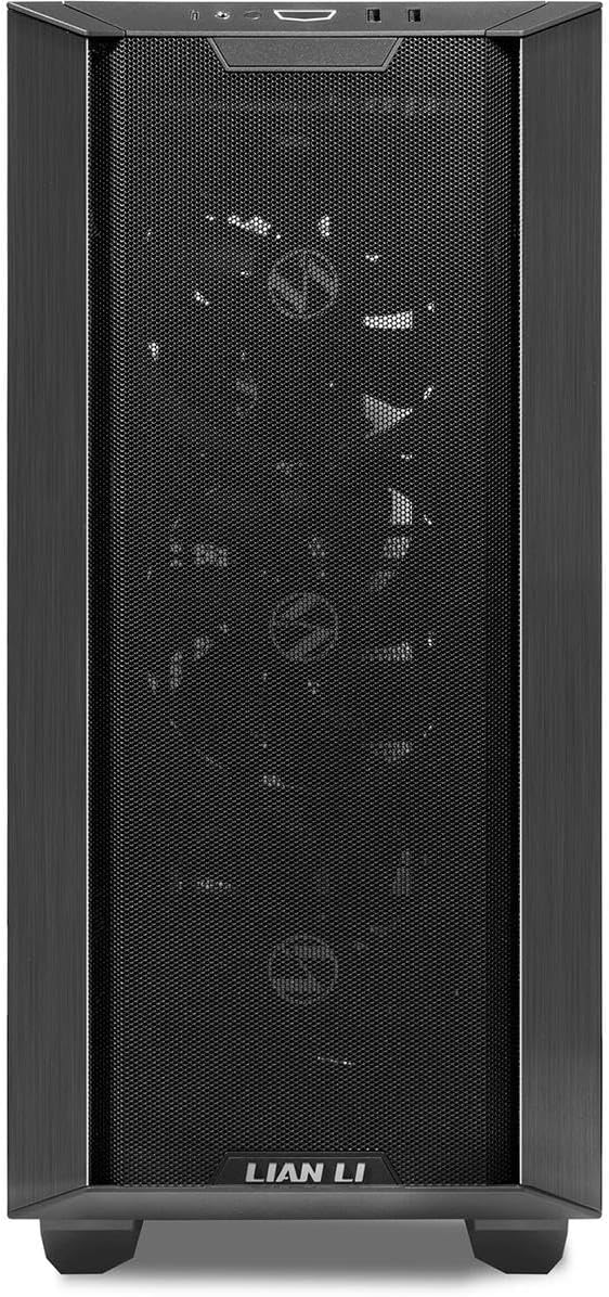 Black Tempered Glass E-ATX Mid-Tower Computer Case M65524