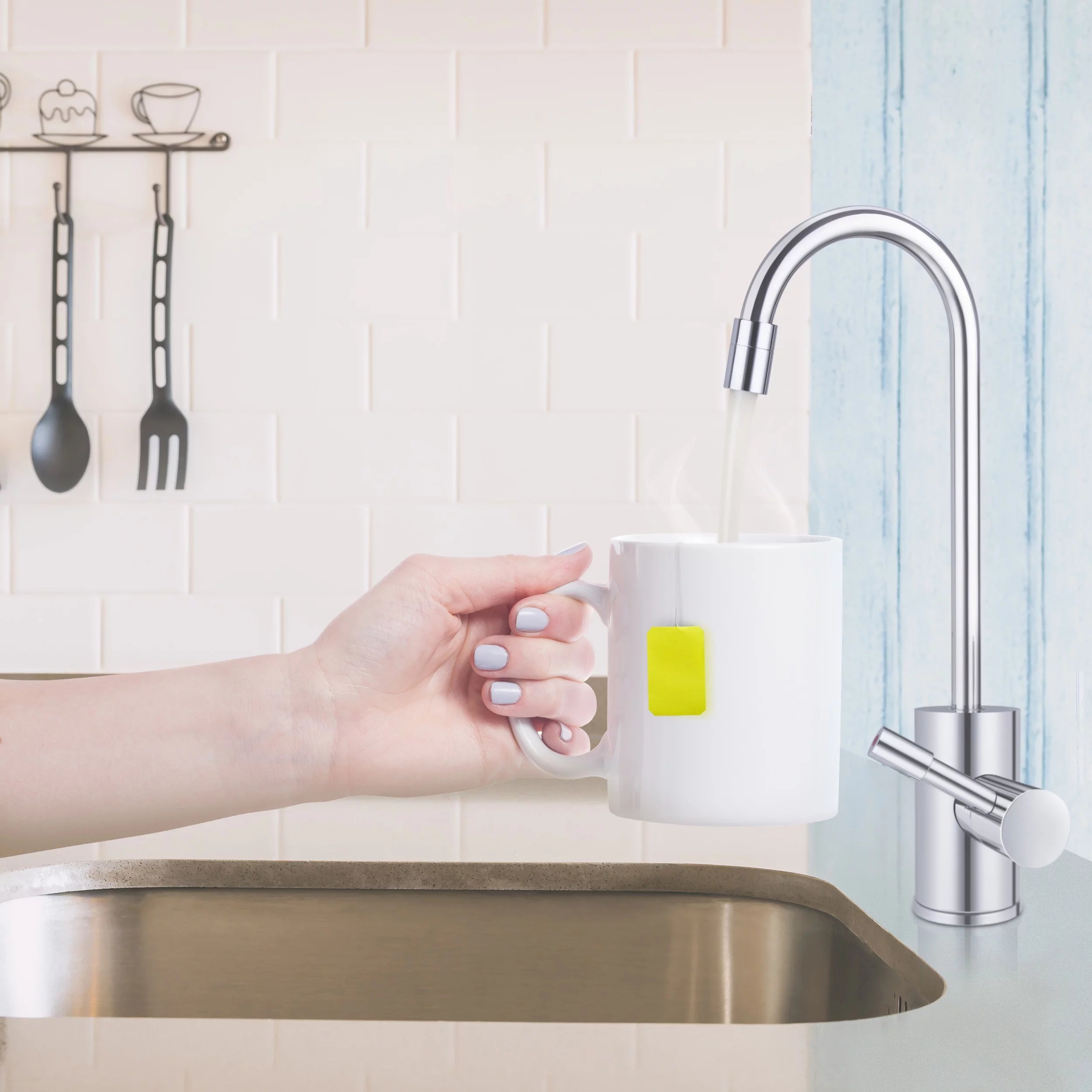 Chrome Single Handle Hot Water Dispenser K615245