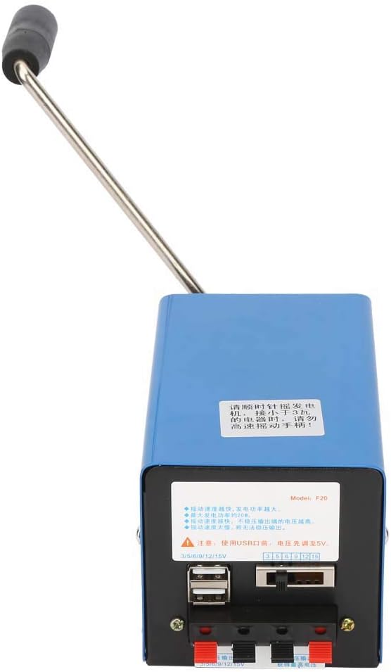 Hand Crank Generator USB Power Supply Y562