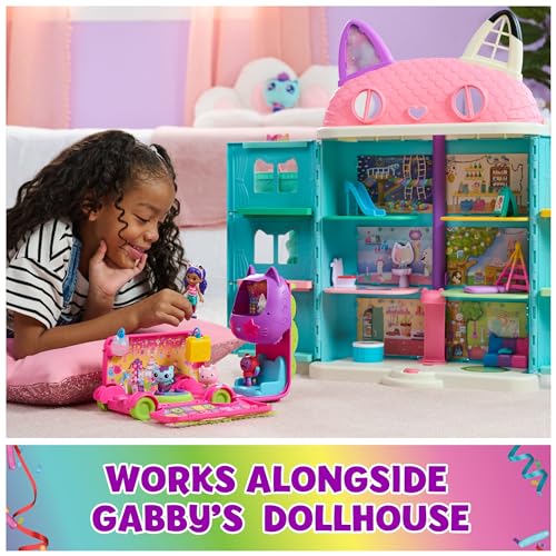 Purr-ific Pool Playset with Gabby and MerCat Figures, Color-Changing Mermaid Tails and Pool Accessories D59029