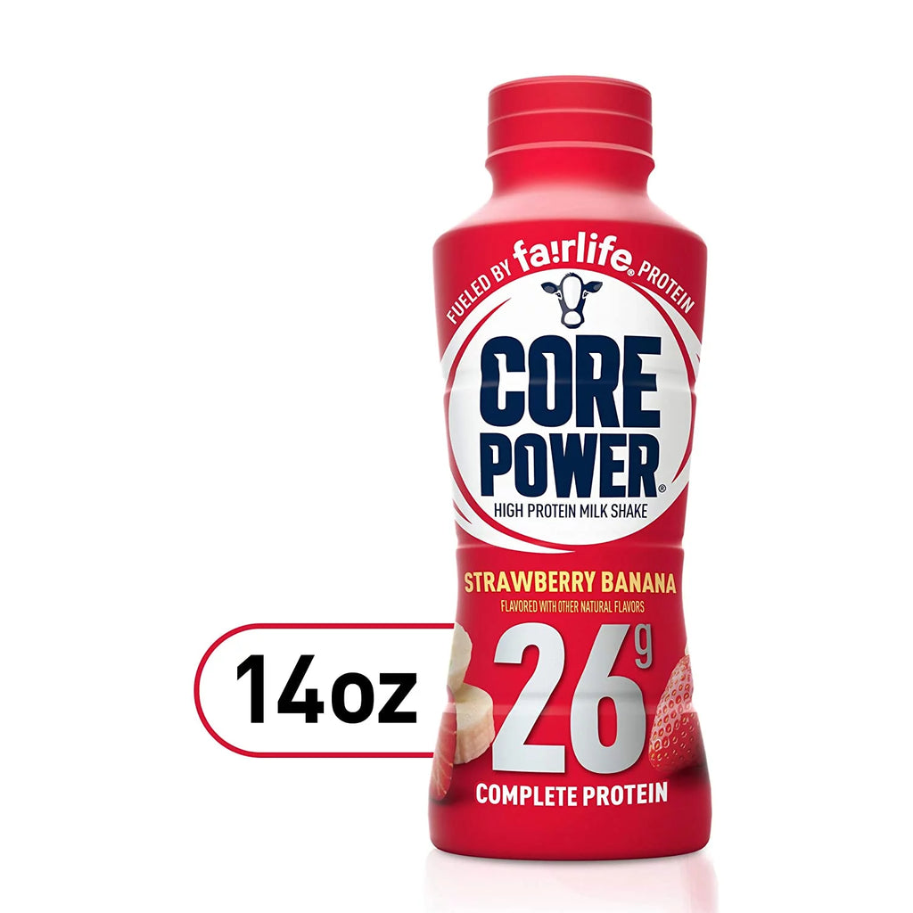 Strawberry Banana High Protein Milk Shake, 14 Fl Oz (Pack of 12) K358