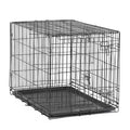 Double-Door Foldable Metal Wire Dog Crate with Divider F708