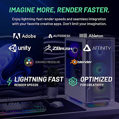 Gaming PC Desktop, Intel i5 13400F 2.5 GHz, RTX 4060 8GB, 2TB SSD, 32GB DDR5 RAM, Win 11 Home K1784