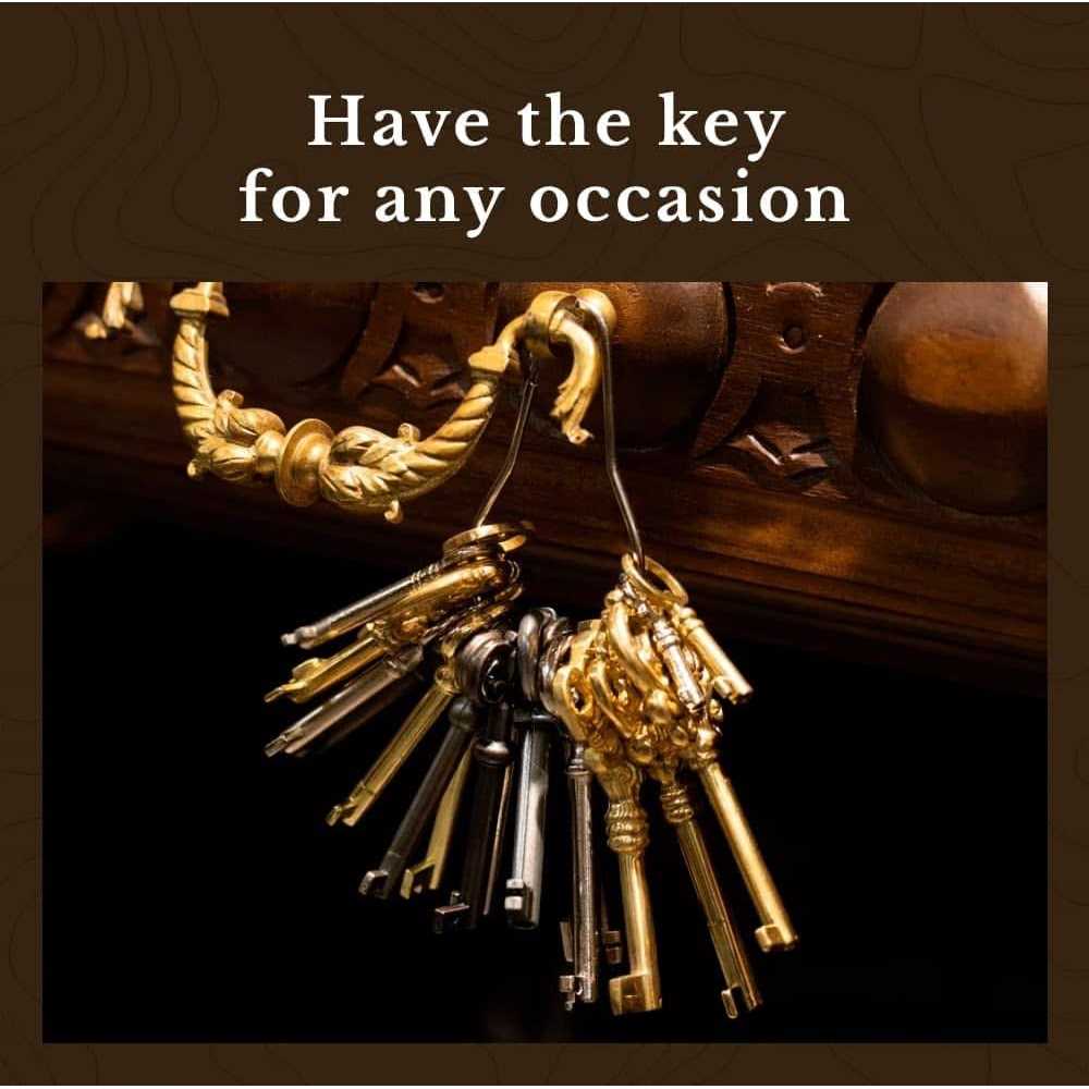 Brass Plated Skeleton Key U908