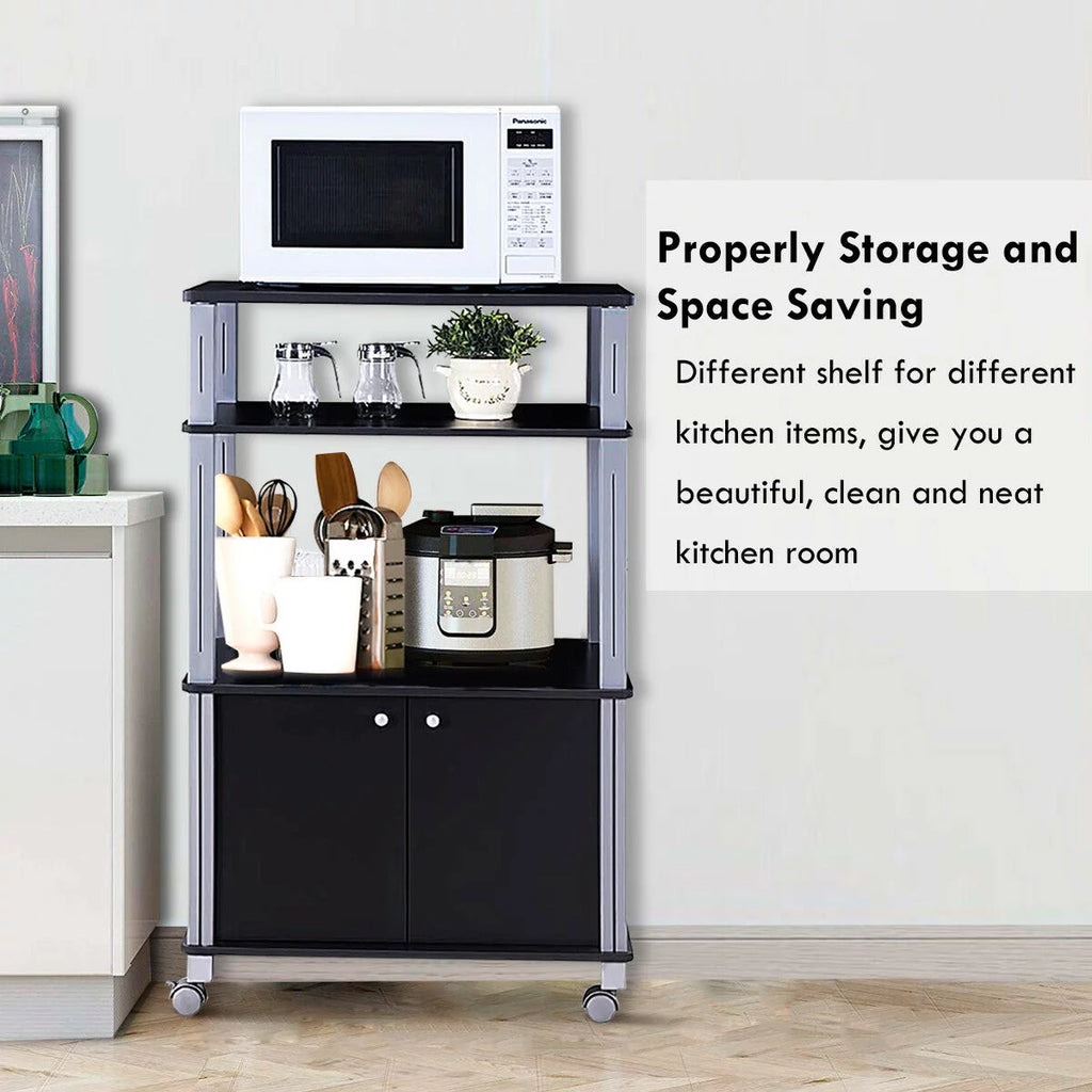Bakers Rack Microwave Oven Rack Shelves Kitchen Storage Organizer O77939