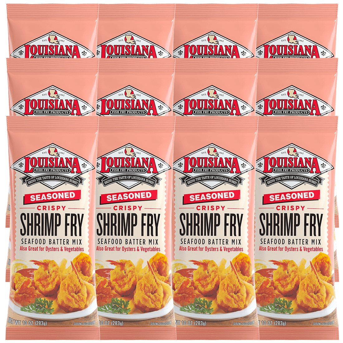 10 oz Seasoned Shrimp Fry Pack of 12 V82200
