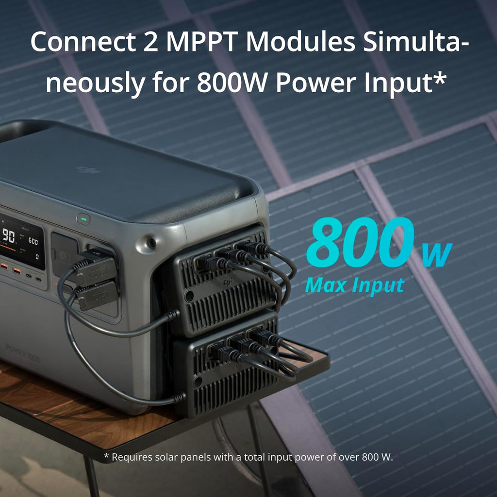 Portable Power Station, 1024Wh Solar Generator with 100W Solar Panel, LFP Cell E64328