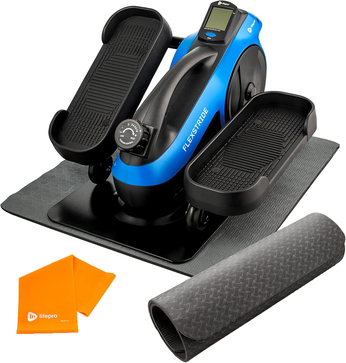 Blue Under Desk Elliptical Pedal Exerciser U64064