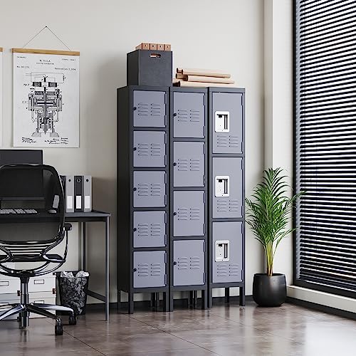 Gray 5 Door Steel Storage Cabinet S1064
