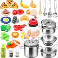 38Pcs Stainless Steel Toy Cookware Set U987