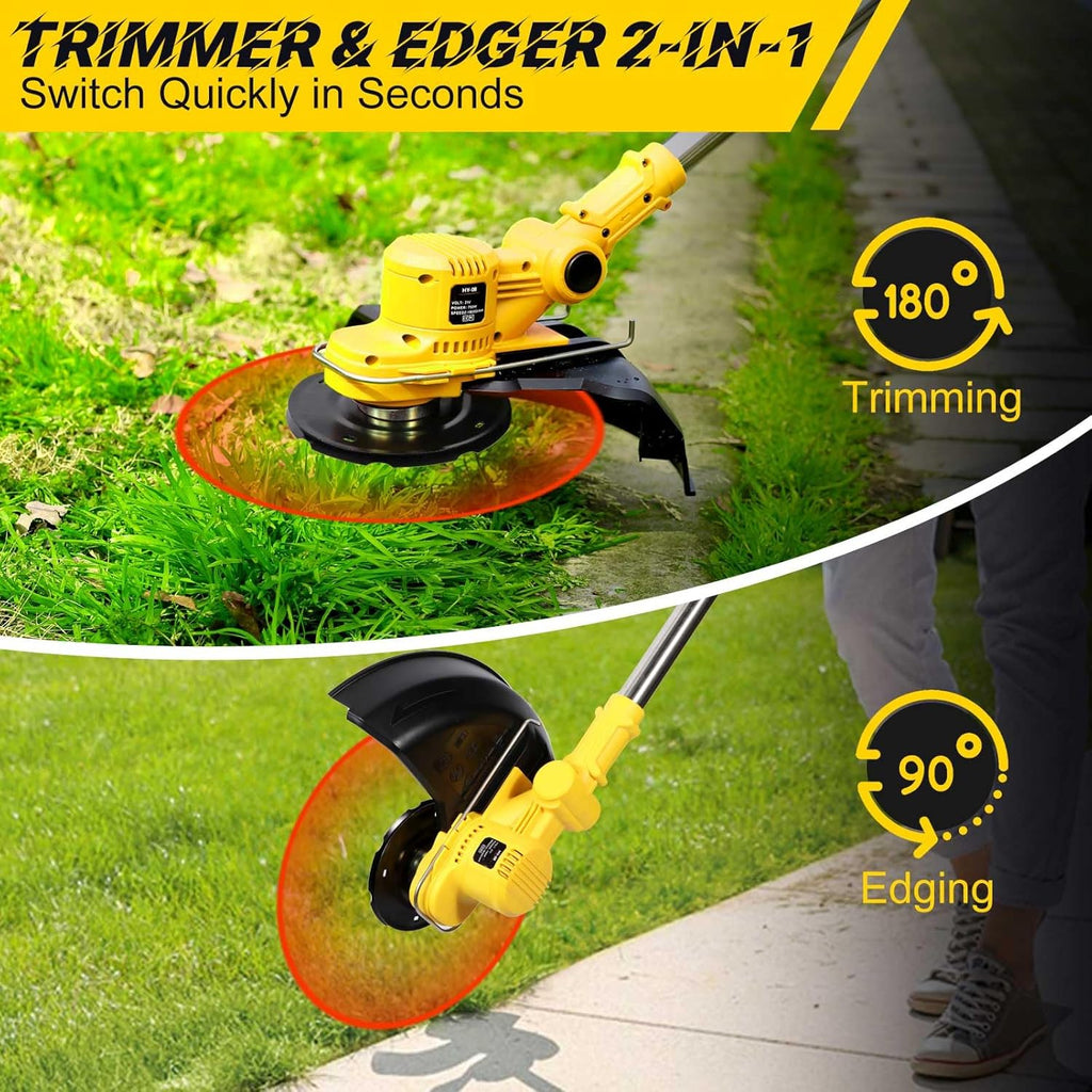 21V Cordless Weed Eater with 2 x 4.0Ah Batteries O2421