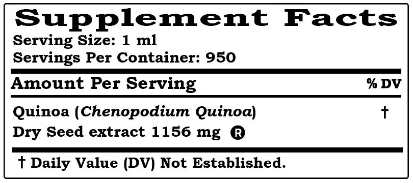 Quinoa Dry Seed Alcohol-Free Liquid Extract Glycerite 32 Fl.Oz B756