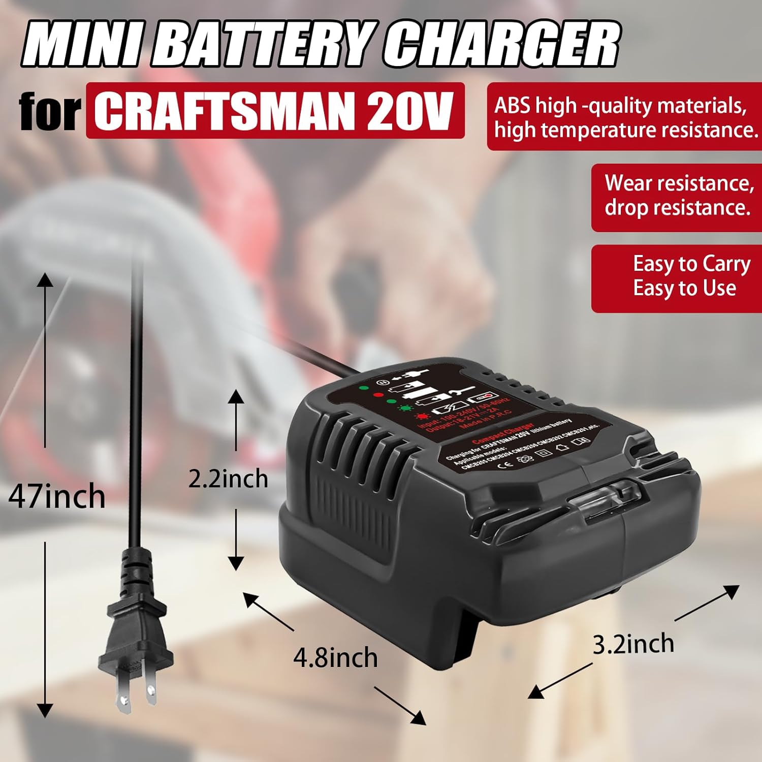 20V Lithium-ion Battery Charger with 2A Output S862663