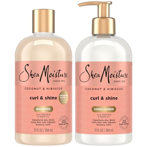 Coconut & Hibiscus Curl & Shine Shampoo & Conditioner, 16 Oz F38704