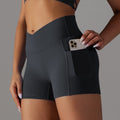 Women’s Yoga Shorts with Phone Pocket