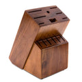 Black Wood Bamboo 14 Slot Universal Knife Block Holder U568377