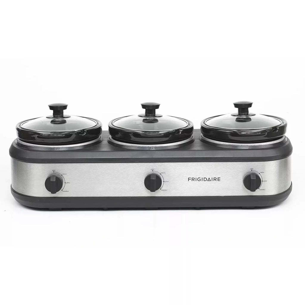 Stainless Steel Triple Slow Cooker Y22364