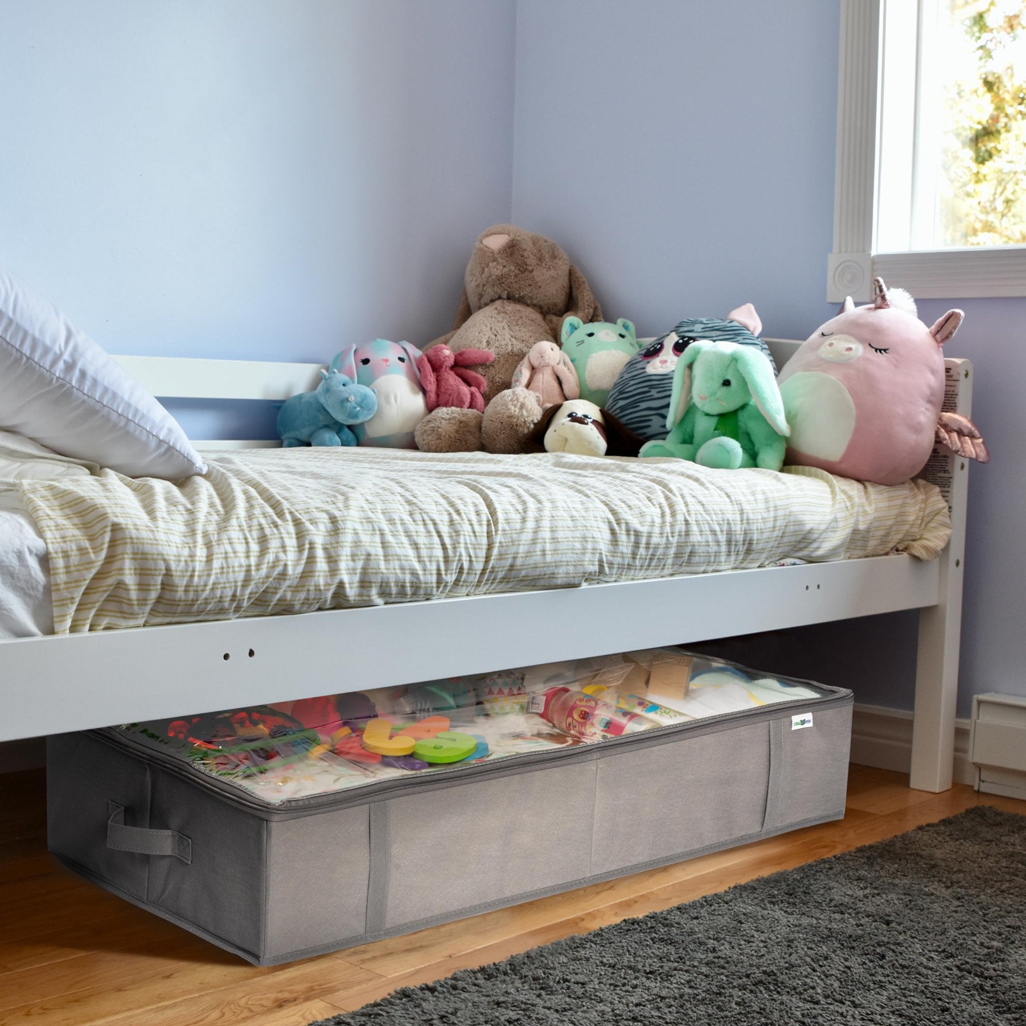 Gray 4 Pack Under Bed Storage Containers P832