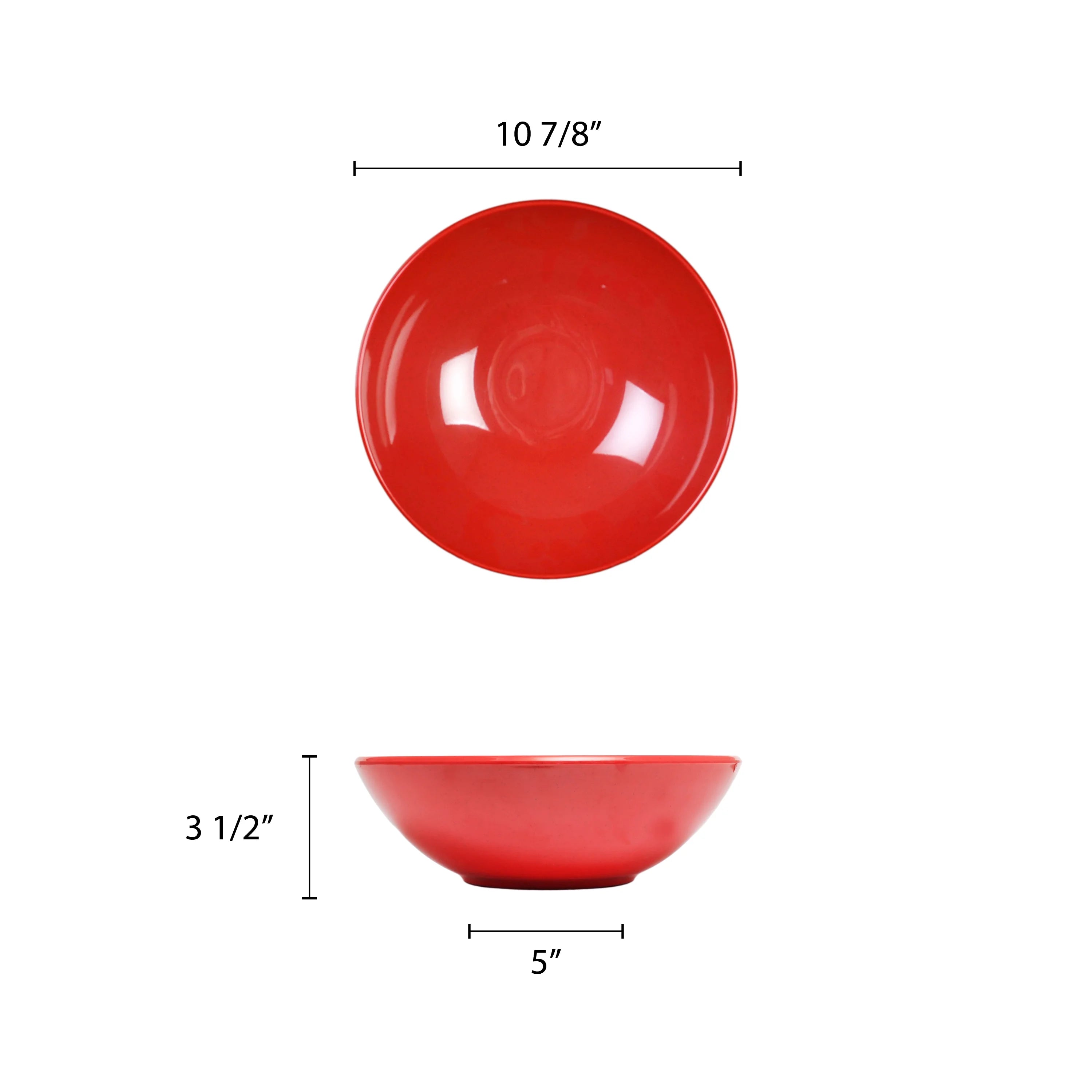 Passion Red Melamine Bowl 92 Oz T44452