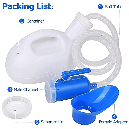 2000ml Portable Female Urinal with Lid U221