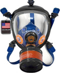 Full Face Respirator with 40mm Gas Filter Canister U516