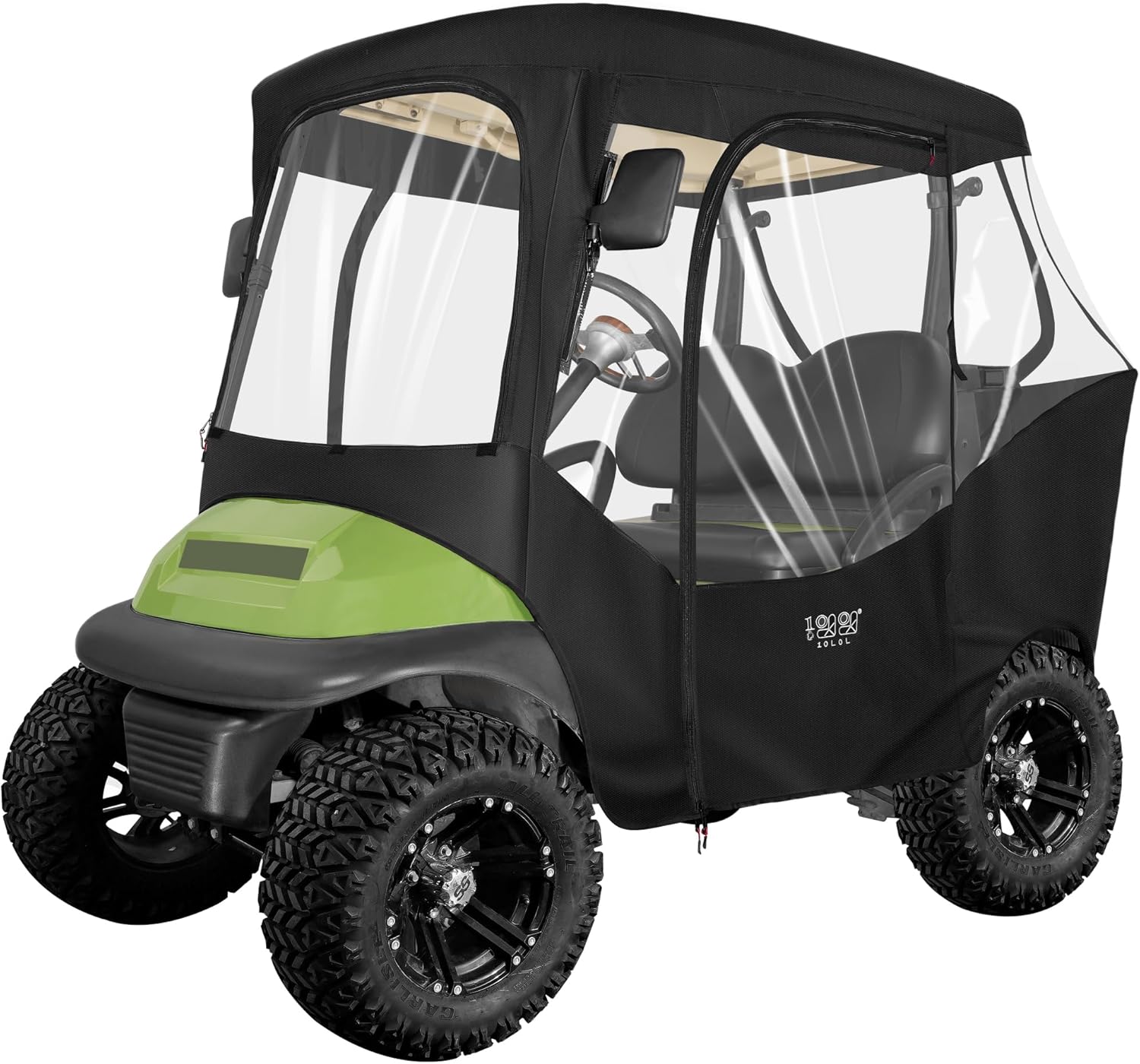 2 Passenger Golf Cart Enclosures Cover Black F348433