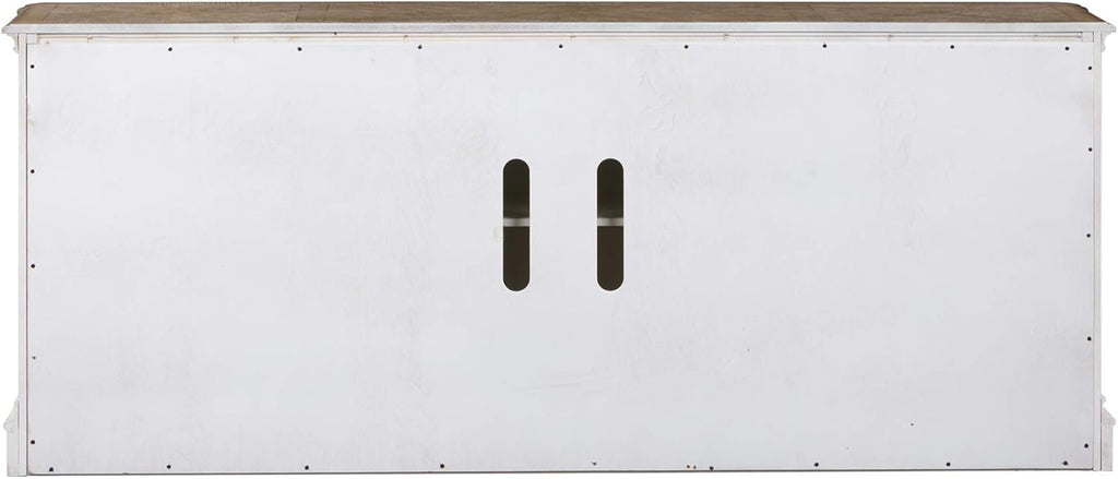 Antique White TV Console Q5902