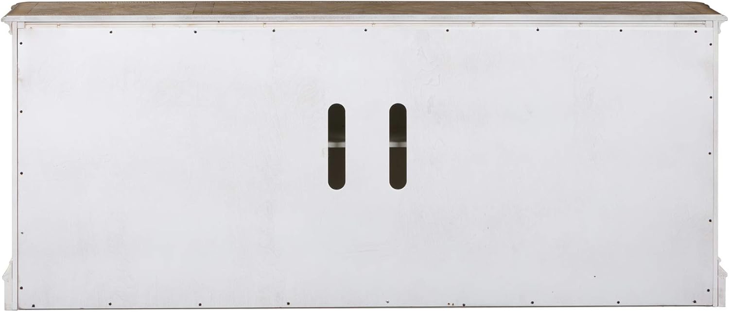 Antique White TV Console Q5902