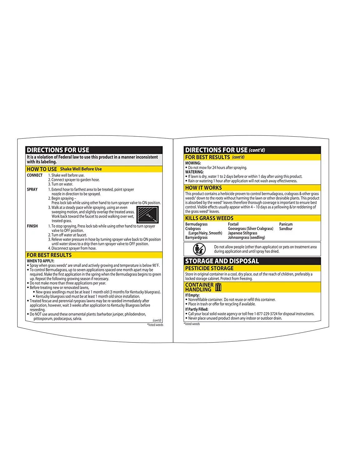 32 oz Crabgrass Killer Hose-End Concentrate M712