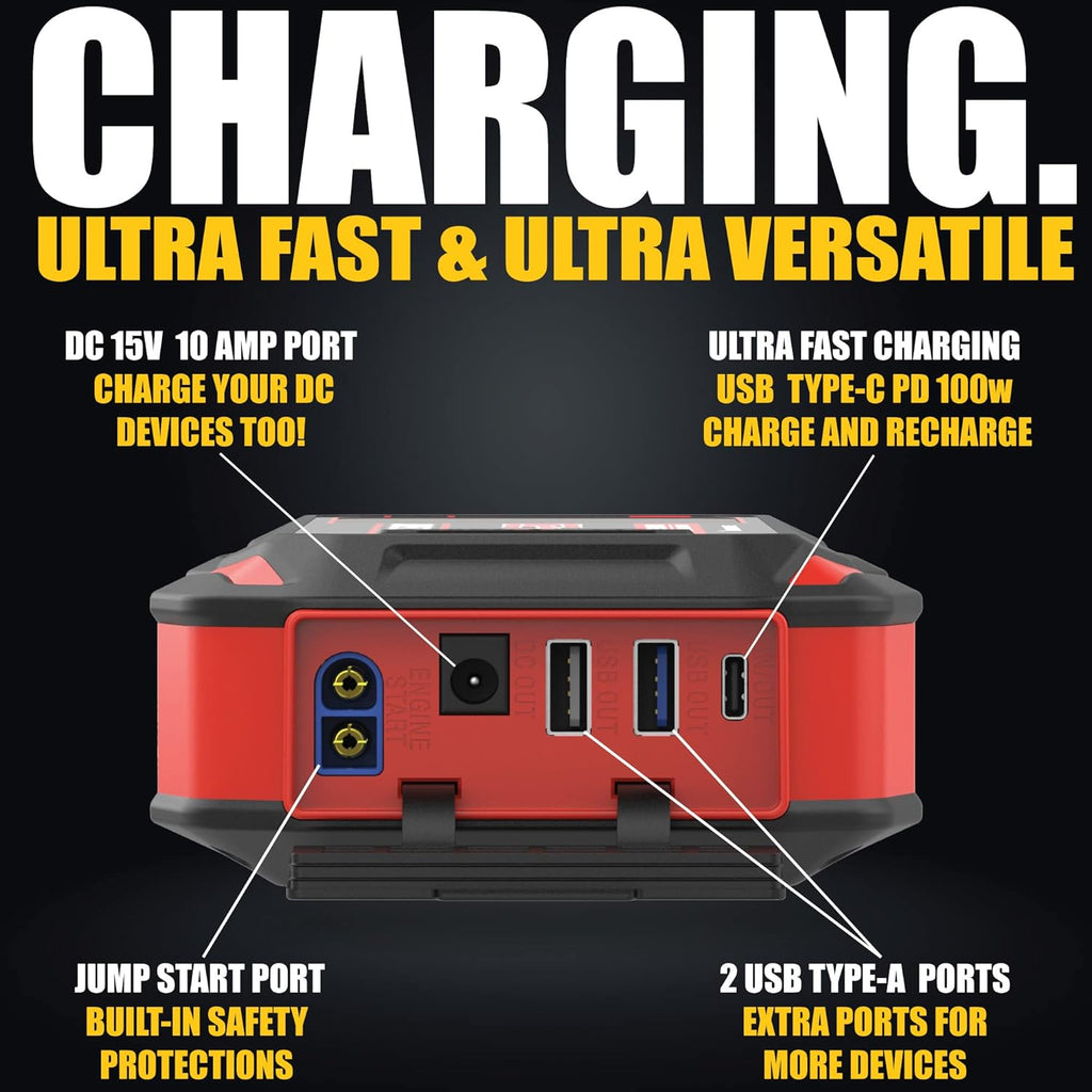 Lithium Jump-Starter Portable Power Supply E7339
