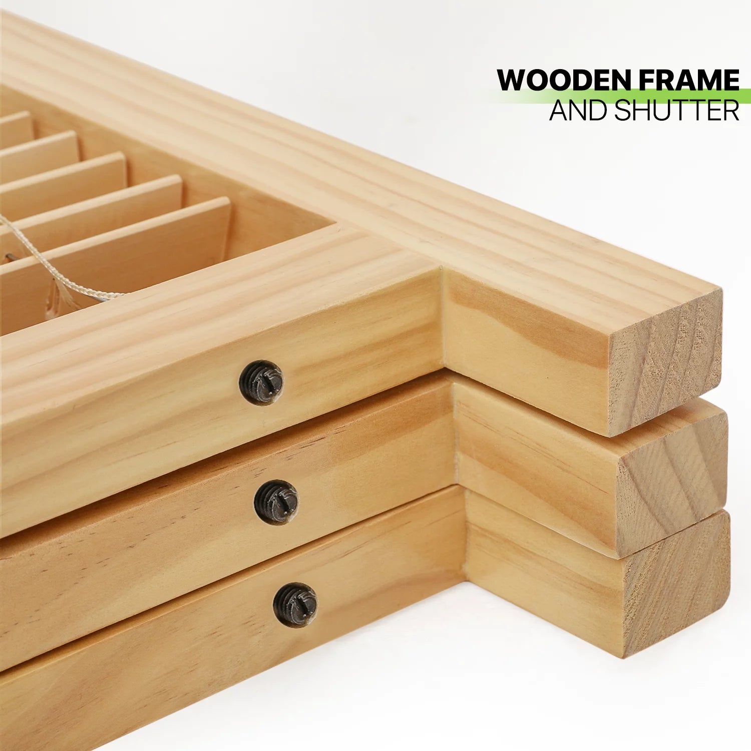 Natural 3 Panel Wood Room Divider P446