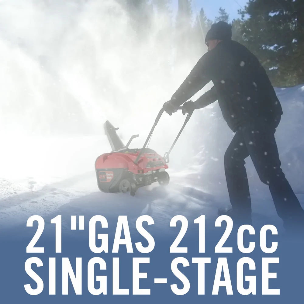 21 inch Single Stage Gas Snow Blower J73595