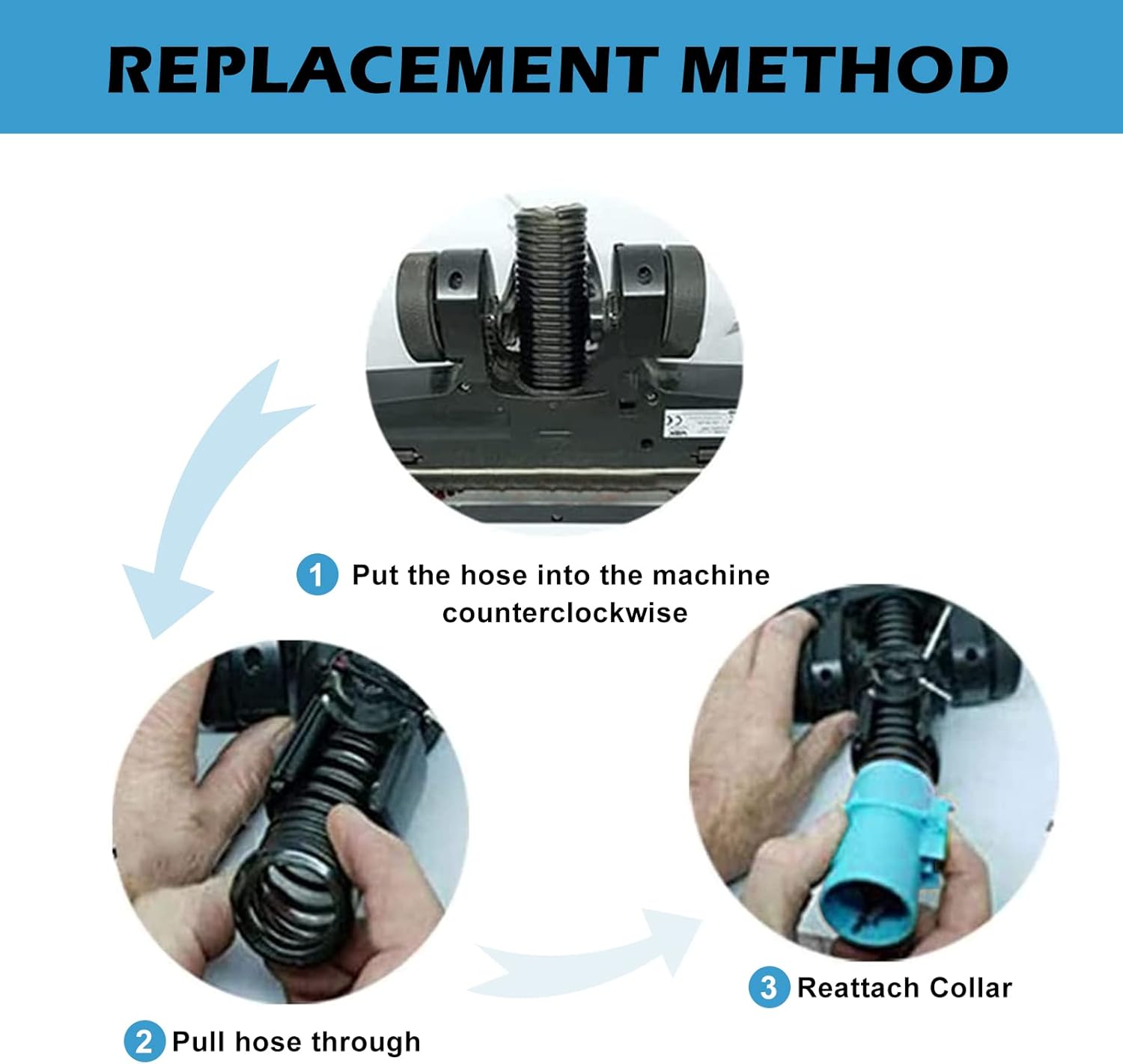 2 Pack 6" x 1.25" ID Vacuum Hose Replacement M682809