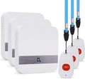 Wireless Life Alert Systems IP55 Waterproof Fall Alert Devices with Necklace (3 Call Buttons + 3 Receivers) R733595