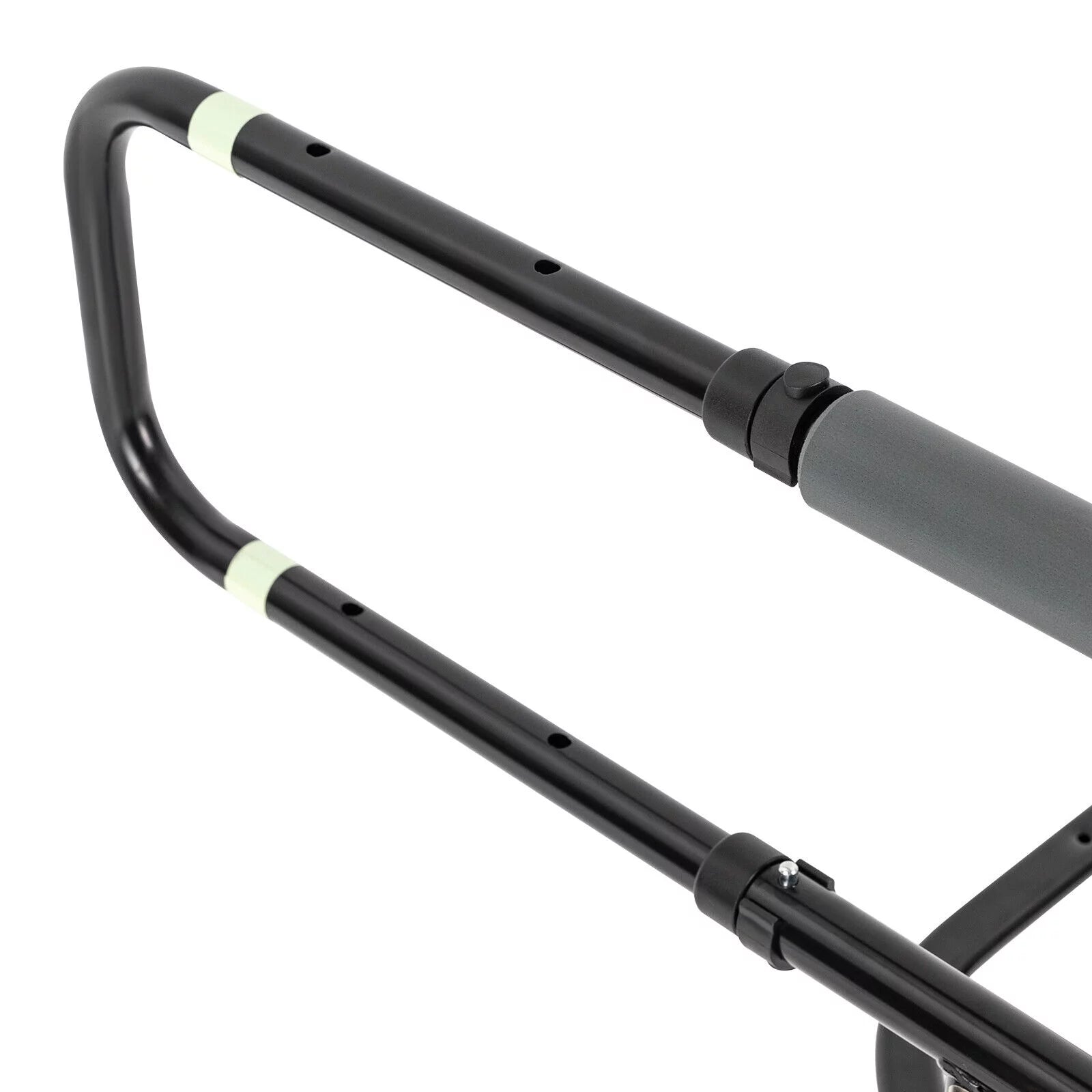 Black Adjustable Bed Side Rail with Storage Pocket D51185