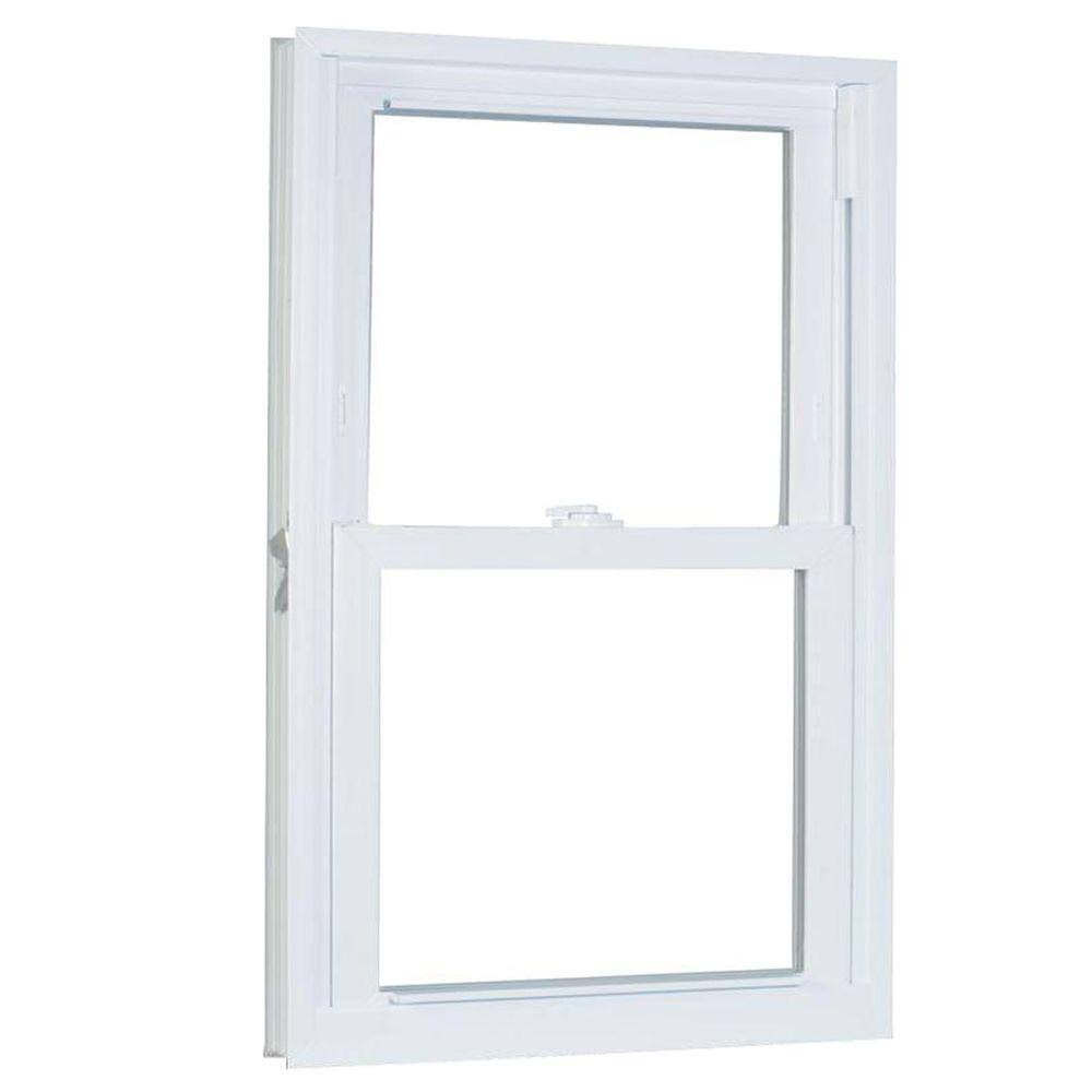 35.75 in. x 49.25 in. White Vinyl Double Hung Window with Buck Frame G36770