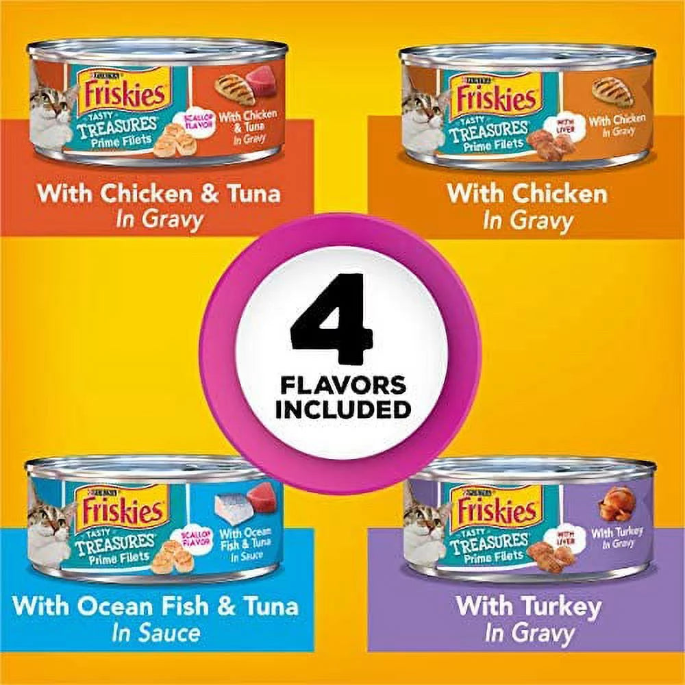 24 Pack 5.5 oz. Wet Cat Food Variety Pack N123