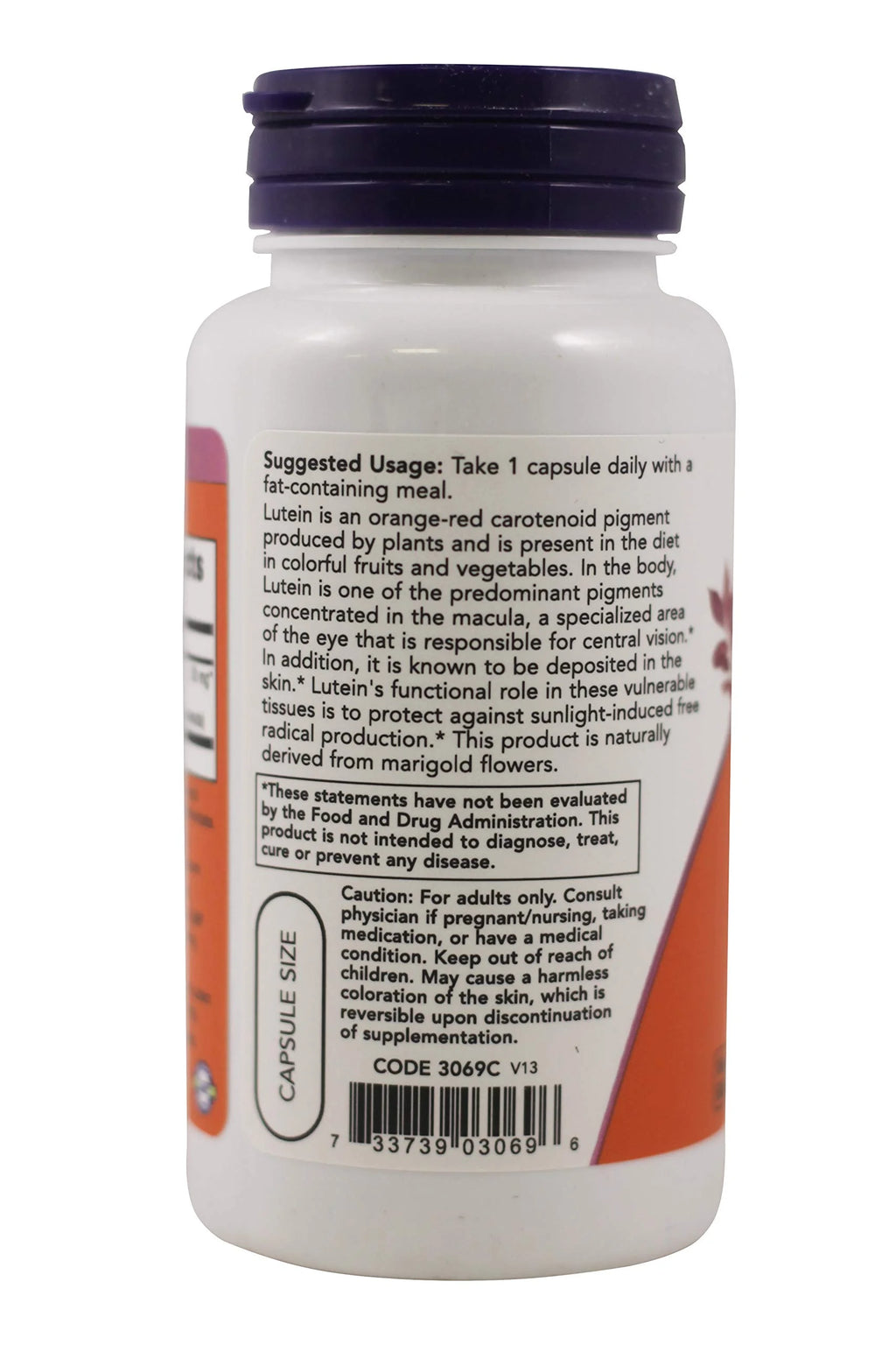 20 Mg Lutein 90 Vegetable Capsules K279