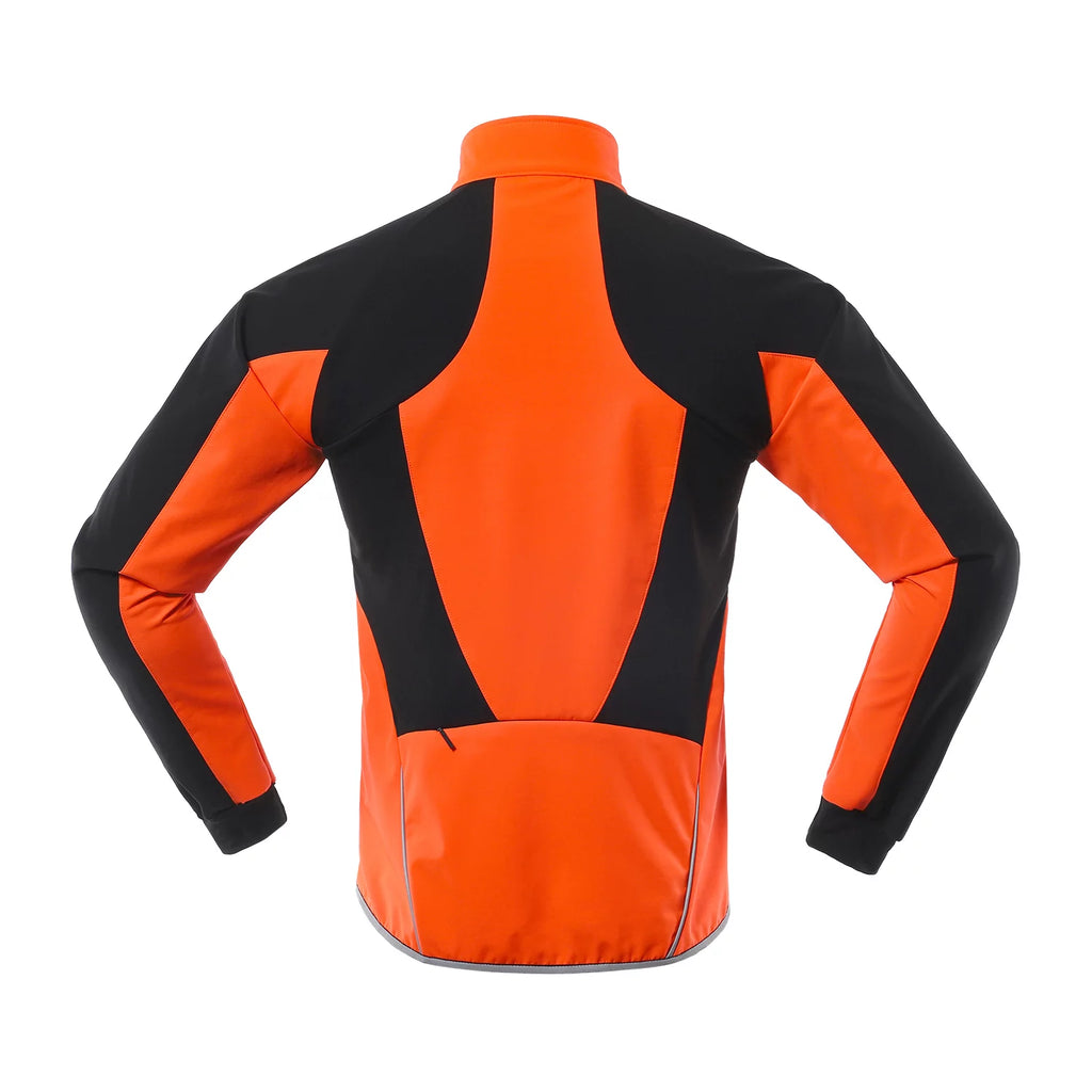 Men Cycling Jacket Waterproof Windproof Thermal Fleece Bike Jersey W65295