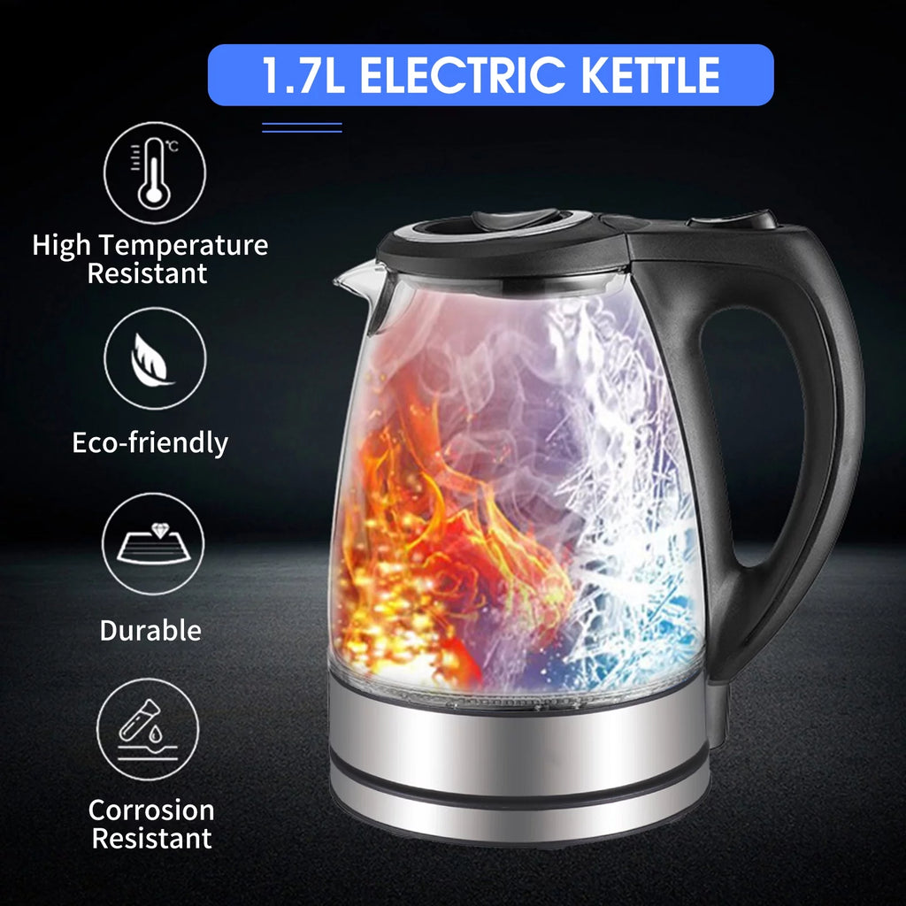 1.7L Glass Electric Kettle with Auto Shut-Off P472