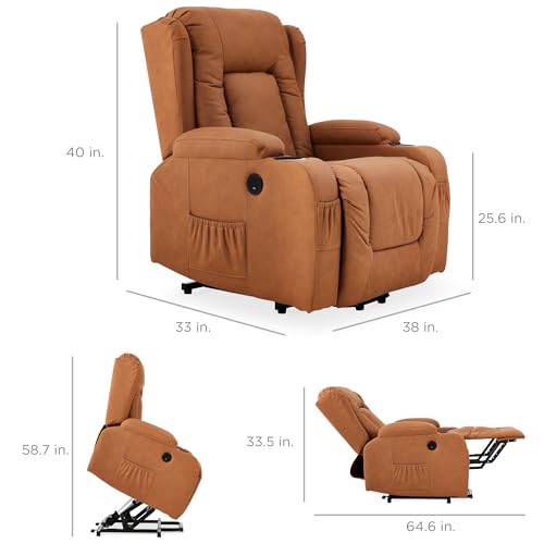 PU Leather Electric Power Lift Recliner Massage Chair with USB Port L887