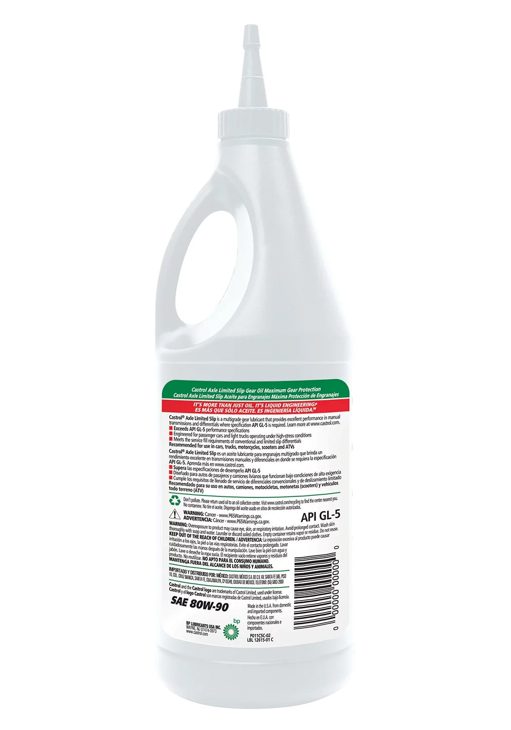 80W-90 Gear Oil, 1 Quart U514968