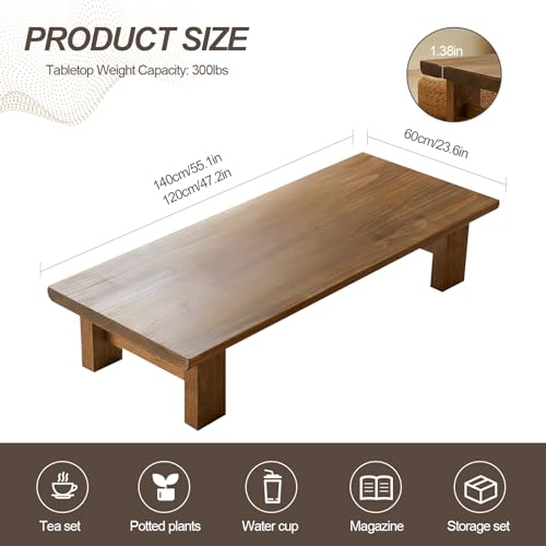 Solid Wood Low Coffee Table (100cm) P15471