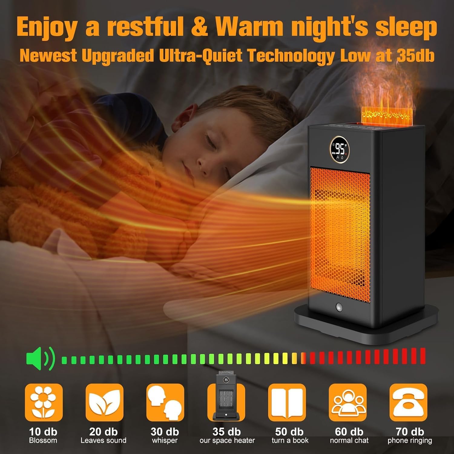 PTC Portable Electric Ceramic Space Heater with Oscillating A421