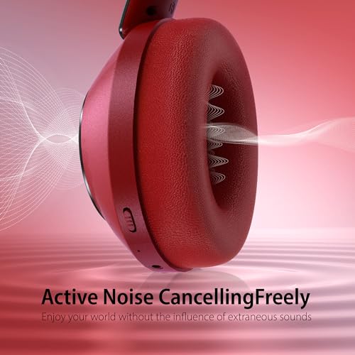 Active Noise Cancelling Wireless Bluetooth Over Ear Headphones with Mic Q381820