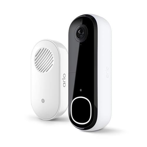 White 2K Video Doorbell with Chime 2 Bundle T78780