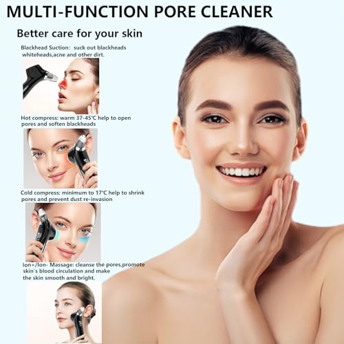 Blackhead Remover Vacuum Face Suction Pore Cleaner with 5 Probes P4135
