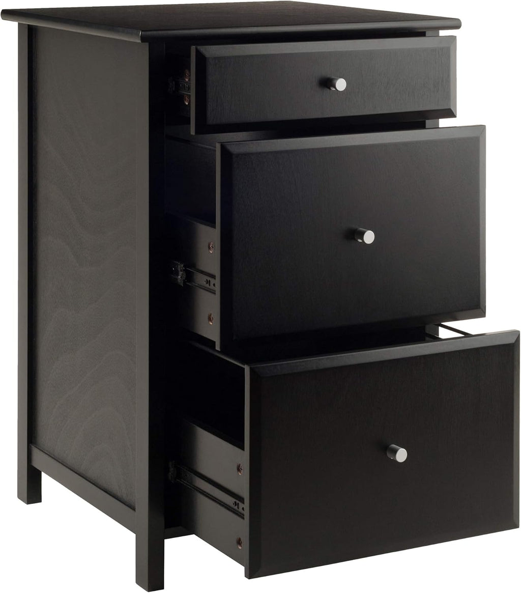Black File Cabinet Y284