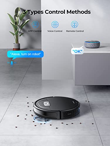 Robot Vacuum and Mop Combo, 4500Pa Suction, Self-Charging E2072