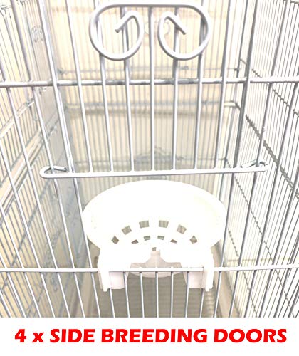 66-Inch Open Top Flight Bird Cage with Removable Rolling Stand F754